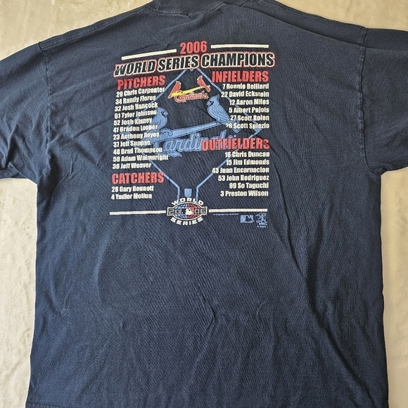 Vintage Cardinals World Series Champions 2XL T-Shirt 2006 Shirt Baseball MLB - Picture 10 of 11